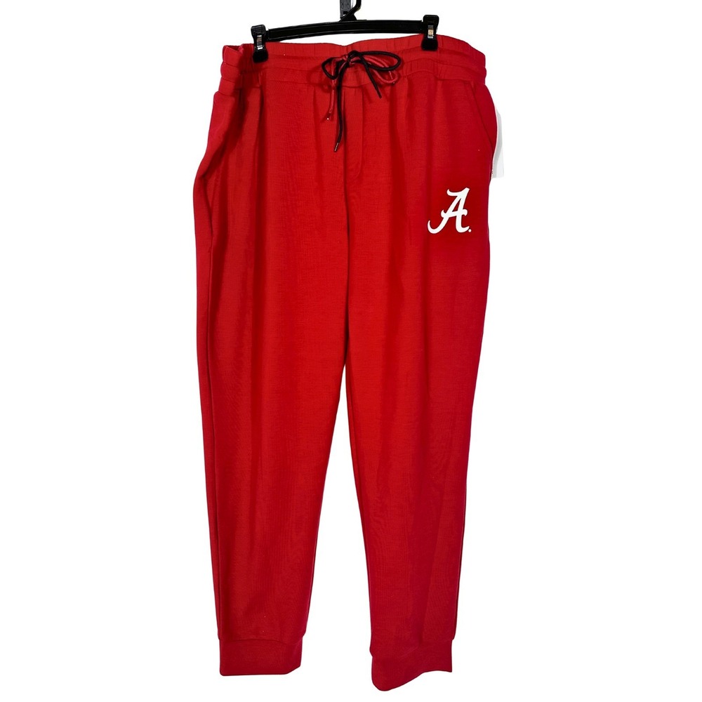 Alabama Crimson Tide Mens Red Sideline Lounge Knit Pants Joggers NWT